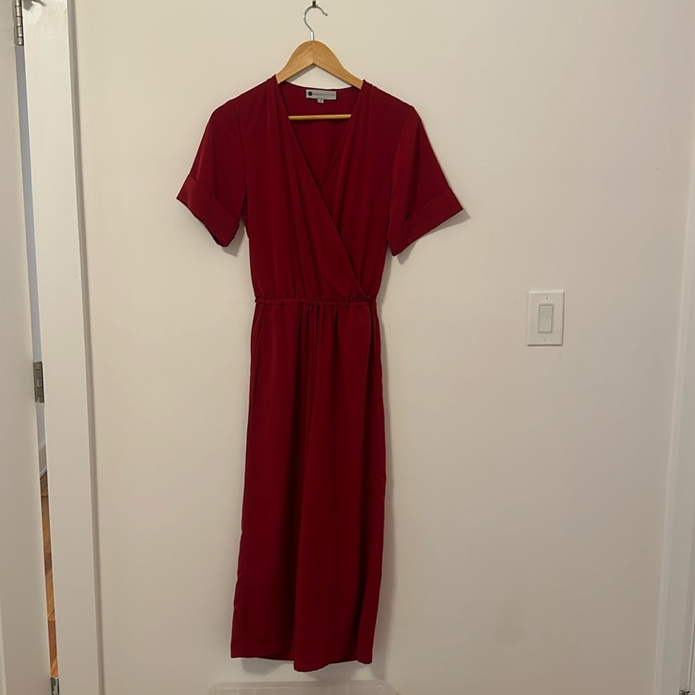 Red Paulina Katrina onesie